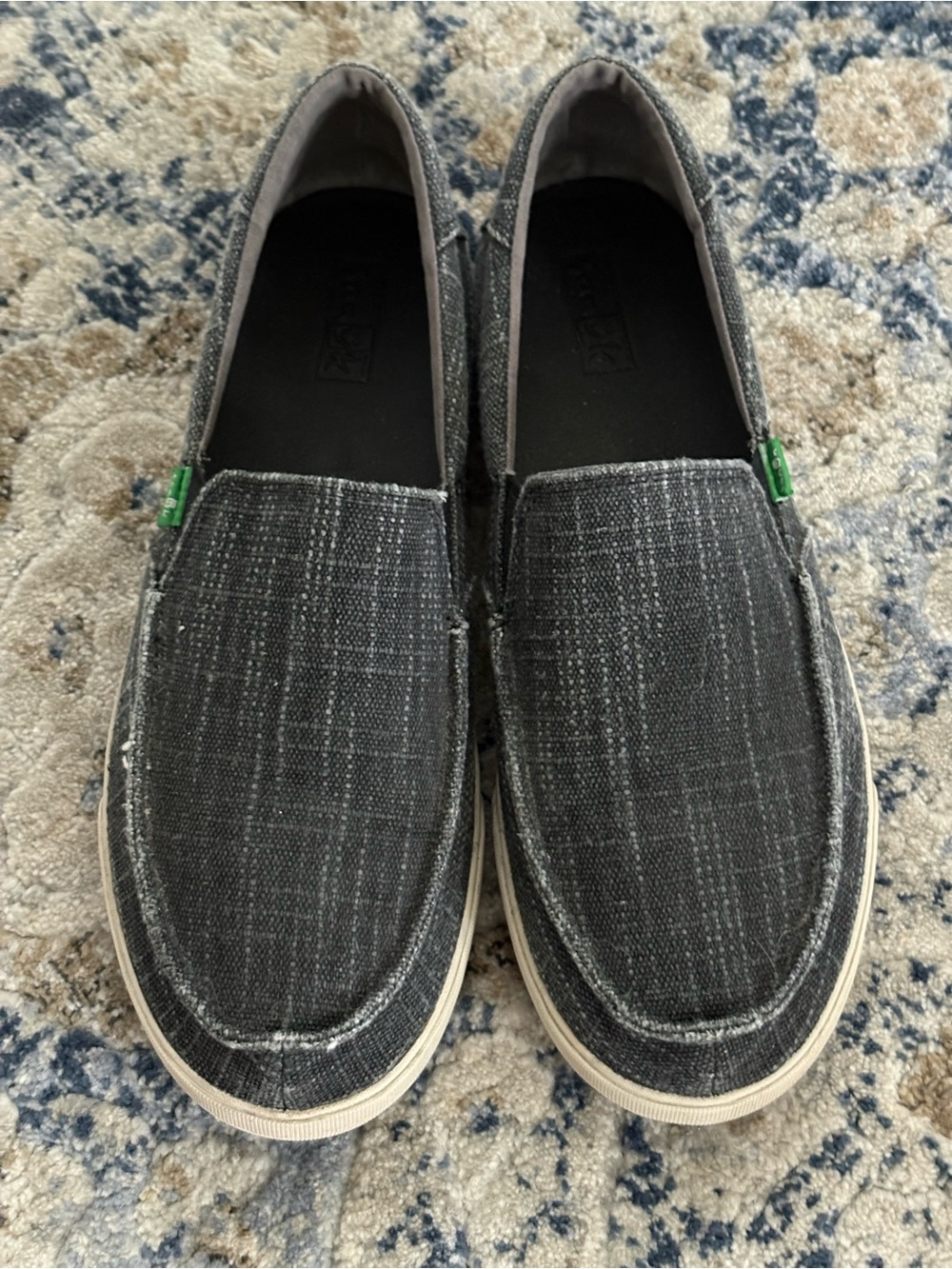 SANUK Men’s Rounder Hobo Slub Charcoal Gray Slip-On Loafers |  Size 12